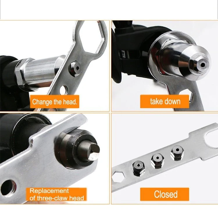 💥 Vente chaude 49% de réduction 💥 Kit d'adaptateur professionnel pour pistolet à rivets avec 4 boulons de buse assortis différemment - Image 6