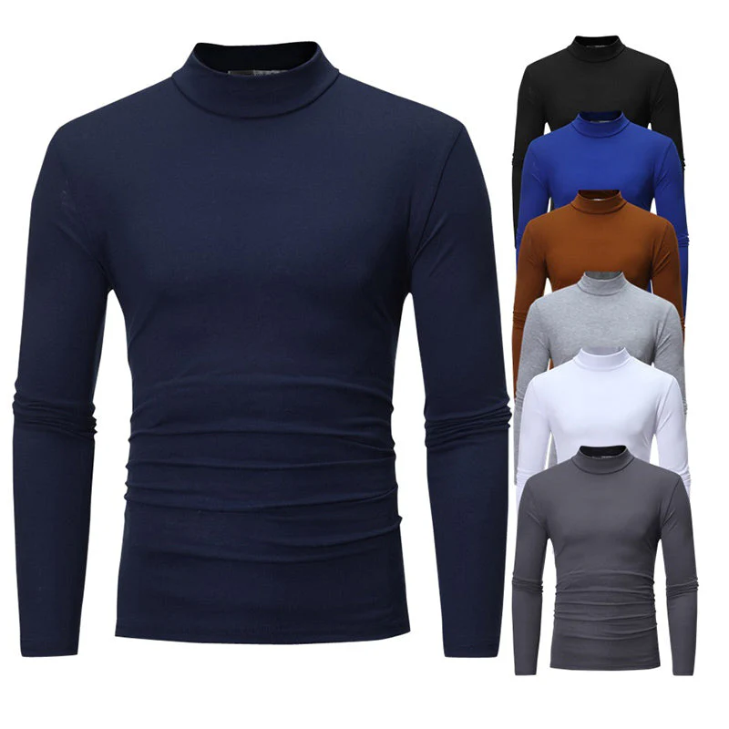 📢📢60 % de réduction !!!✨🎅T-shirt thermique en coton à encolure haute