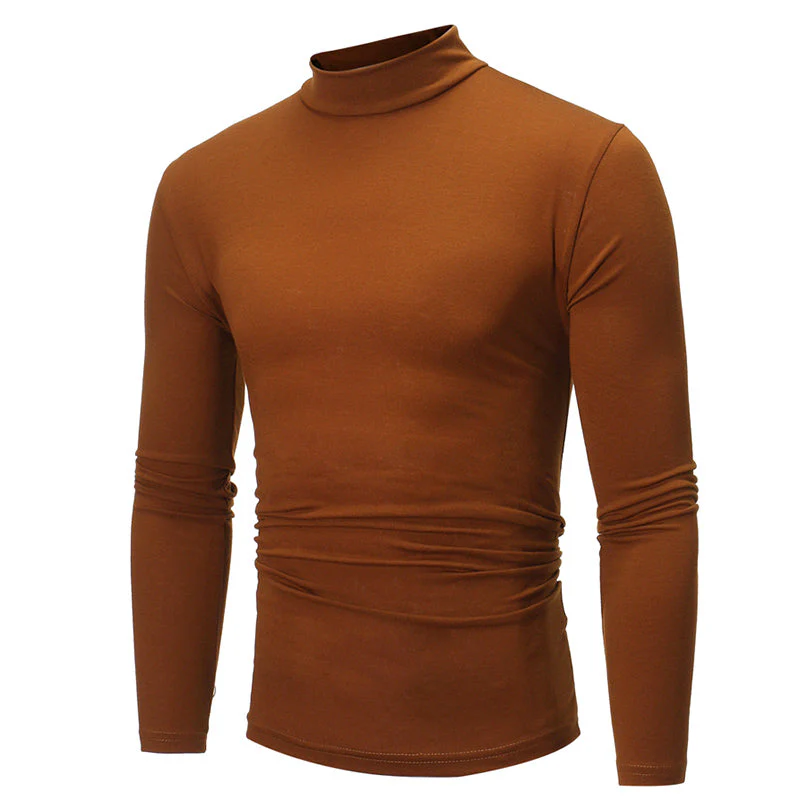 📢📢60 % de réduction !!!✨🎅T-shirt thermique en coton à encolure haute - Image 10