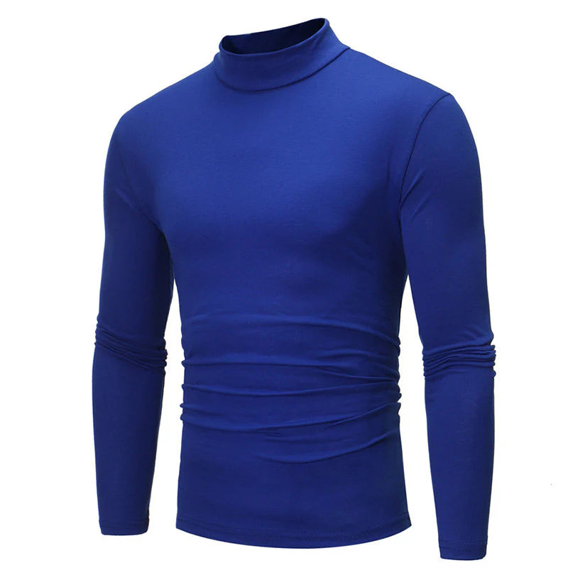 📢📢60 % de réduction !!!✨🎅T-shirt thermique en coton à encolure haute - Image 6