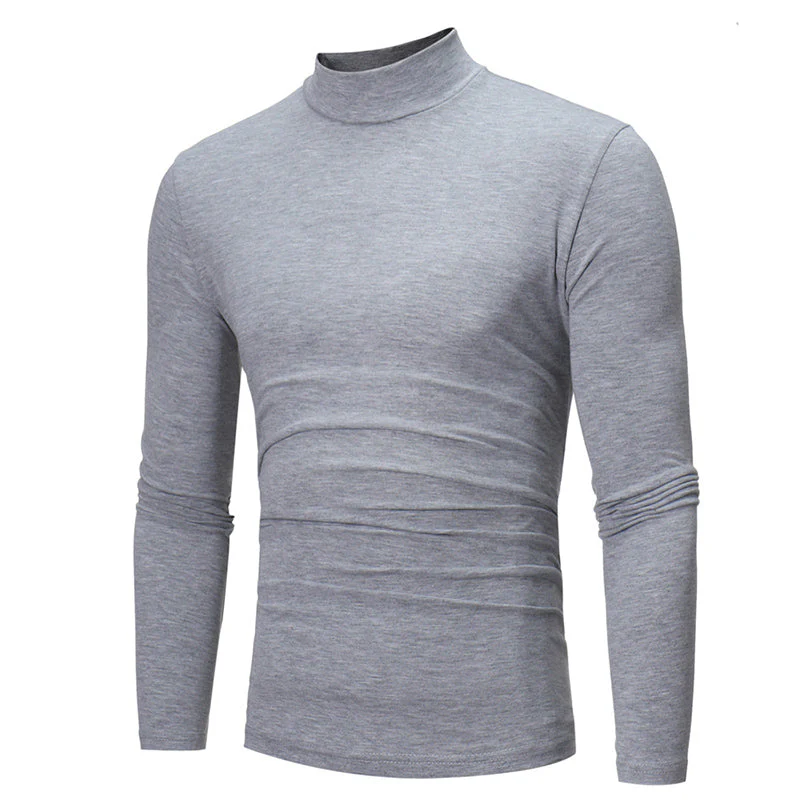 📢📢60 % de réduction !!!✨🎅T-shirt thermique en coton à encolure haute - Image 7