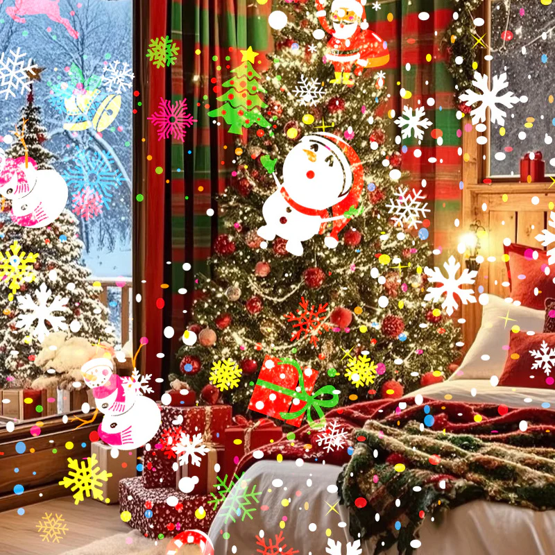 📢📢60 % de réduction !!!🎅Projecteur lumineux rotatif à LED avec motifs de Noël - Image 8