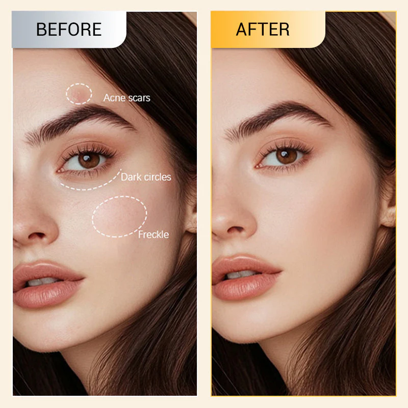 💖 Natural Light fine filament soyeux Concealer Eyeshadow Stick de fond de teint rotatif 🛍️ - Image 3