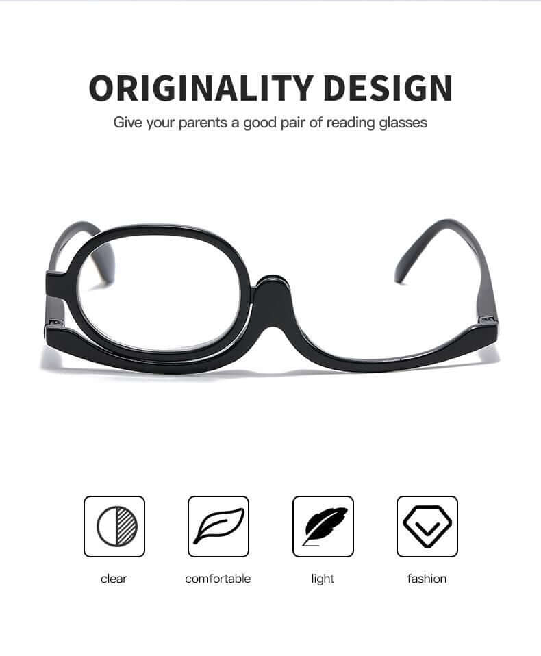 📢📢60 % de réduction !! ⏰Lunettes de maquillage rotatives