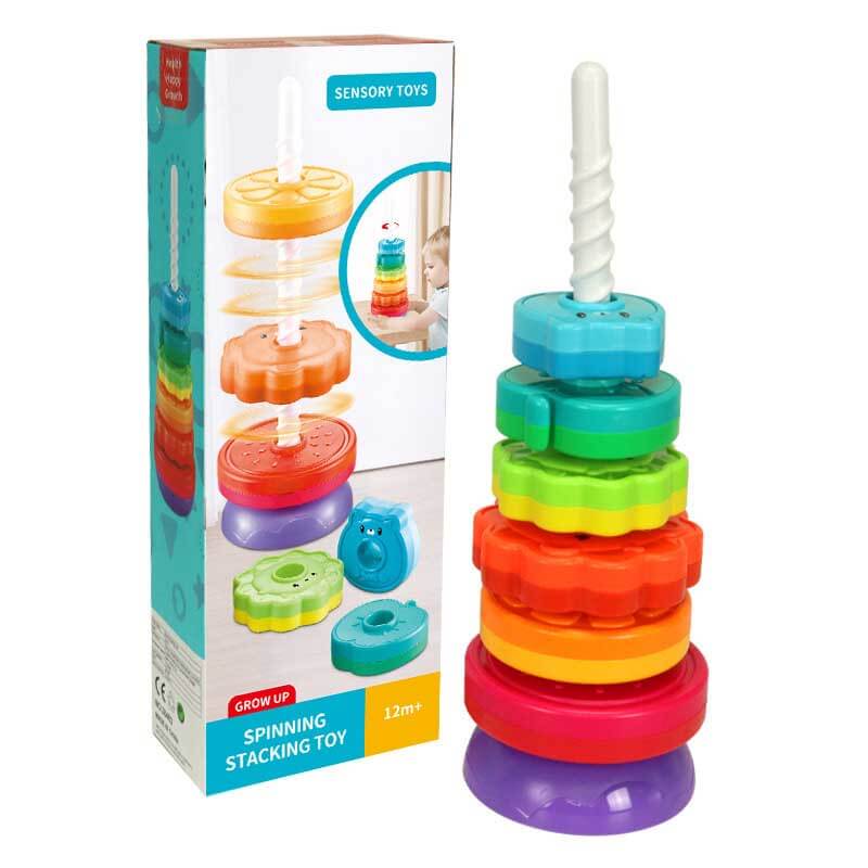 📢📢50 % de réduction !!! 🎅Jouets empilables arc-en-ciel - Image 10