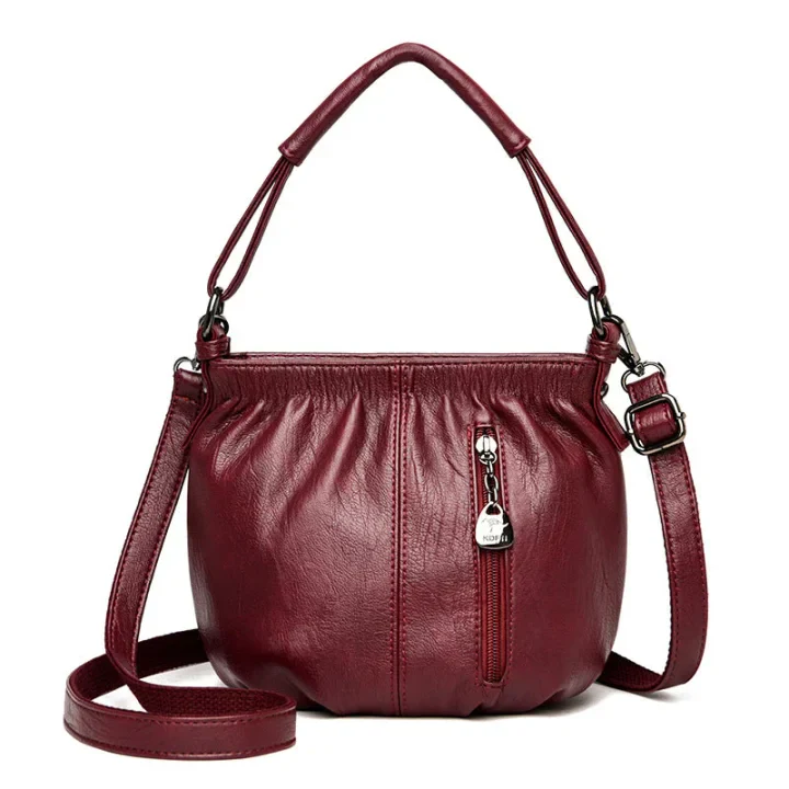 đąđą60 % de rĂ©duction !! â° Sac Ă main cube en cuir souple plissĂ© â Minimaliste, Ă©lĂ©gant & facile dâentretien đđ - Image 11