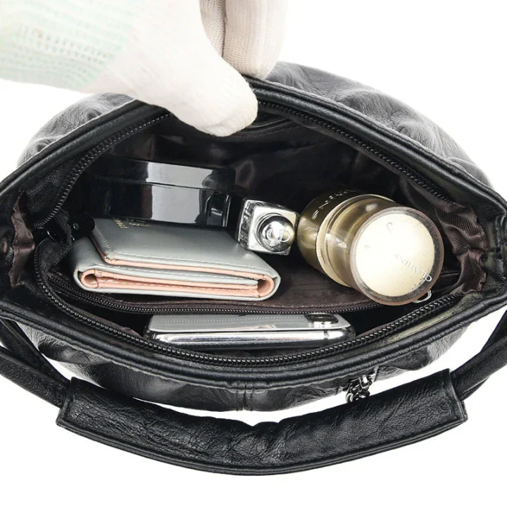 đąđą60 % de rĂ©duction !! â° Sac Ă main cube en cuir souple plissĂ© â Minimaliste, Ă©lĂ©gant & facile dâentretien đđ - Image 14