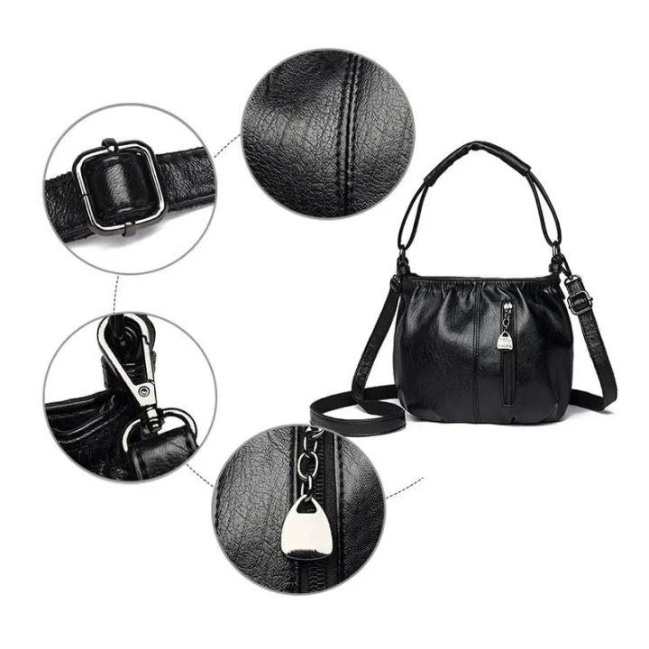 đąđą60 % de rĂ©duction !! â° Sac Ă main cube en cuir souple plissĂ© â Minimaliste, Ă©lĂ©gant & facile dâentretien đđ - Image 15