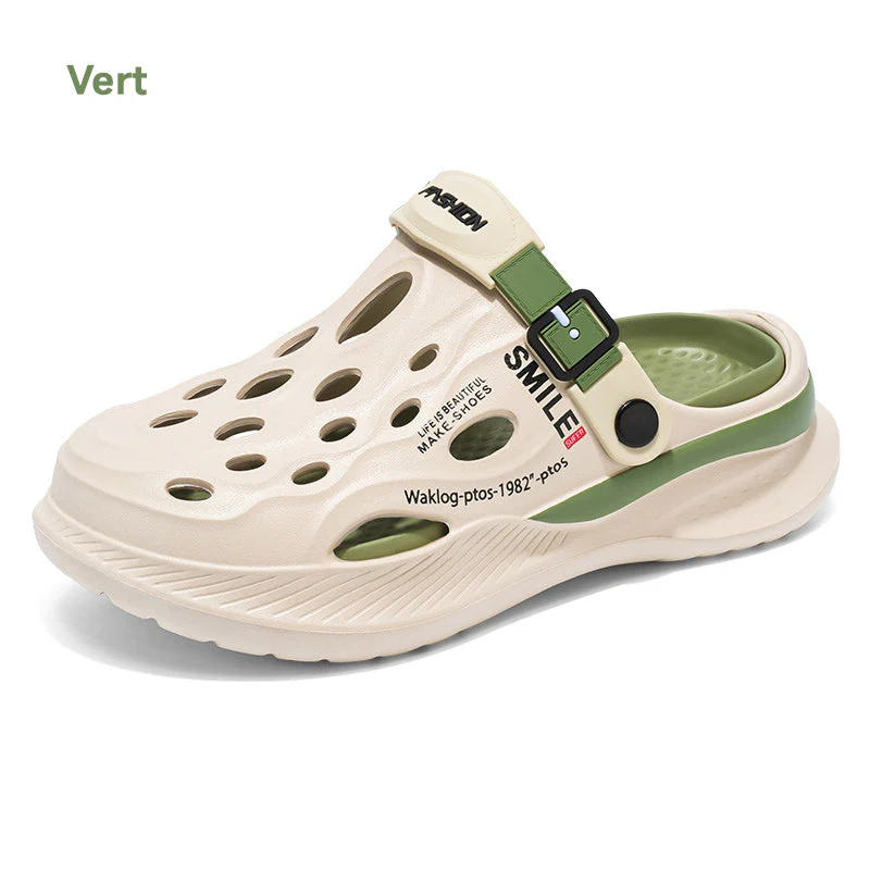 🎁 50% de réduction pour un temps limité 🚀 Sandales respirantes à semelle épaisse douce pour hommes, femmes ✨ - Image 10