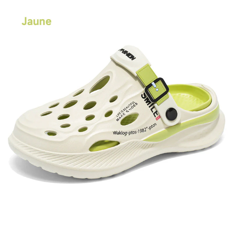 🎁 50% de réduction pour un temps limité 🚀 Sandales respirantes à semelle épaisse douce pour hommes, femmes ✨ - Image 12