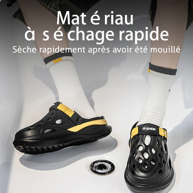 🎁 50% de réduction pour un temps limité 🚀 Sandales respirantes à semelle épaisse douce pour hommes, femmes ✨ - Image 5