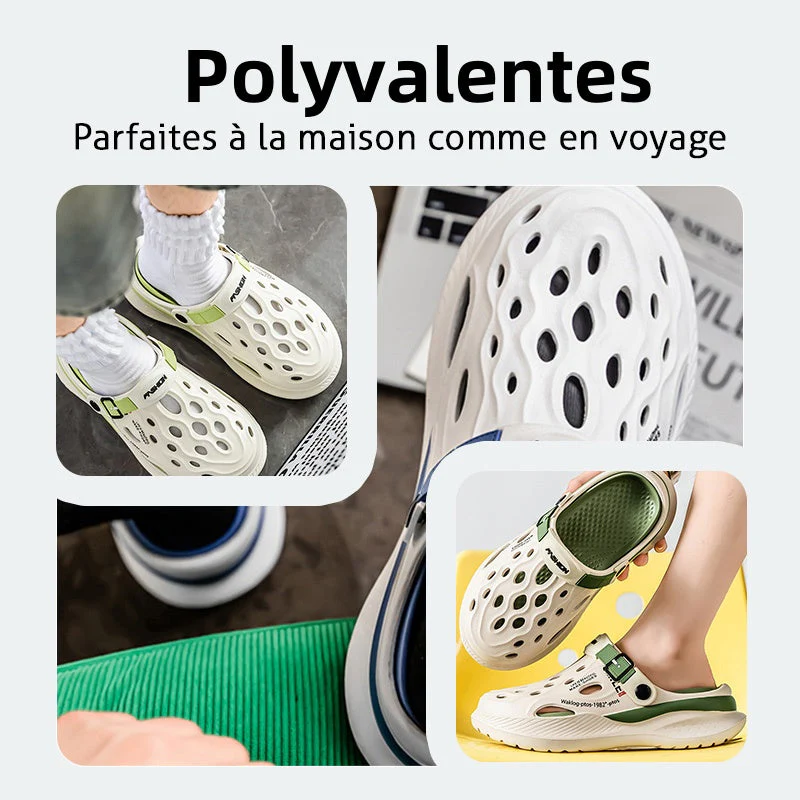 🎁 50% de réduction pour un temps limité 🚀 Sandales respirantes à semelle épaisse douce pour hommes, femmes ✨ - Image 6