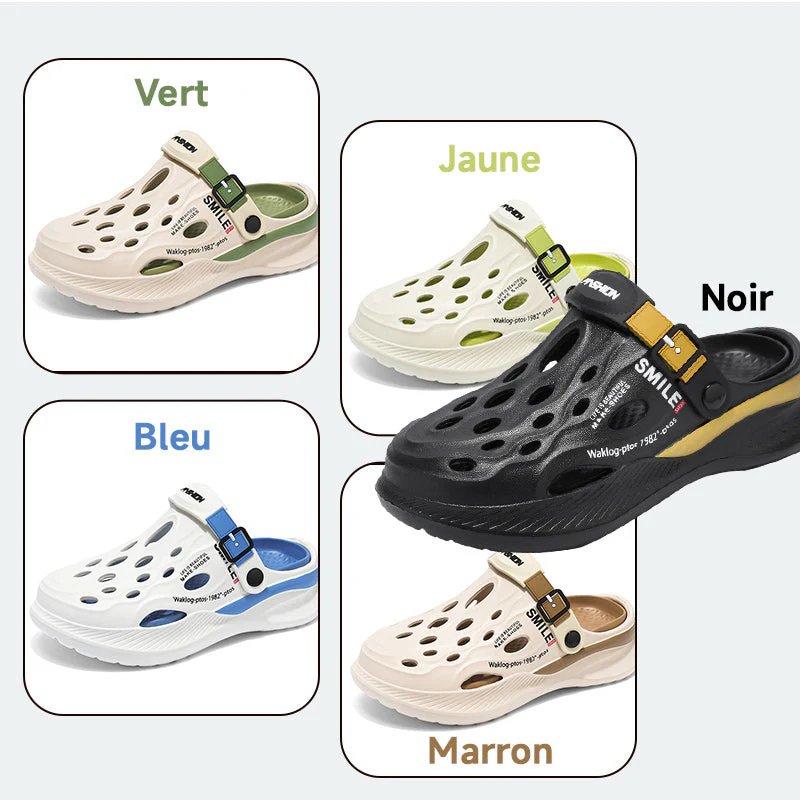 🎁 50% de réduction pour un temps limité 🚀 Sandales respirantes à semelle épaisse douce pour hommes, femmes ✨ - Image 7
