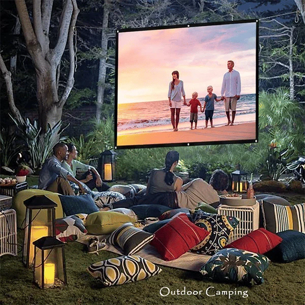 🔥 60% DE RÉDUCTION ! ✨ Écran Projection Portable Extérieur - Pliable et Réglable, Qualité 4K, Soirée Cinéma en Plein Air 🎬🌌 - Image 3