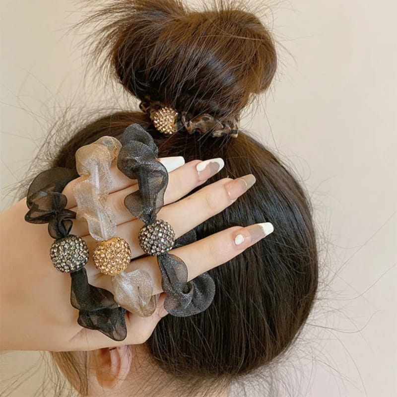 📢✨🆘Acheter 1 cheval droit obtenez un ensemble de 5 anneaux de cheveux! 🌸Serre - tête vintage en perles artificielles🫧 - Image 20