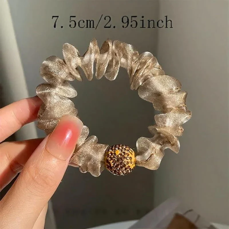 📢✨🆘Acheter 1 cheval droit obtenez un ensemble de 5 anneaux de cheveux! 🌸Serre - tête vintage en perles artificielles🫧 - Image 22