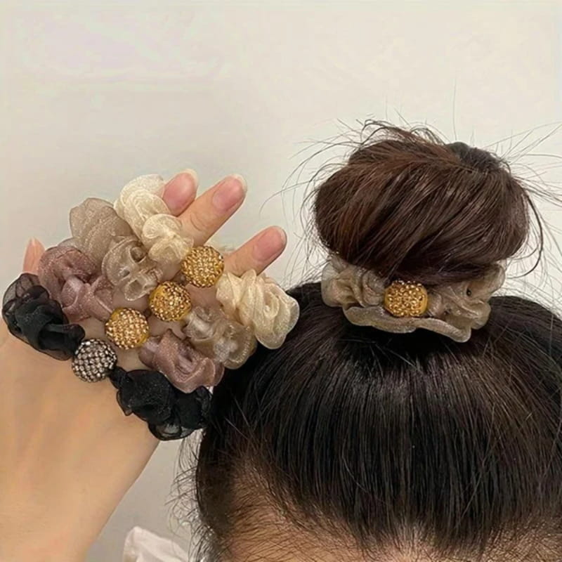 📢✨🆘Acheter 1 cheval droit obtenez un ensemble de 5 anneaux de cheveux! 🌸Serre - tête vintage en perles artificielles🫧 - Image 6