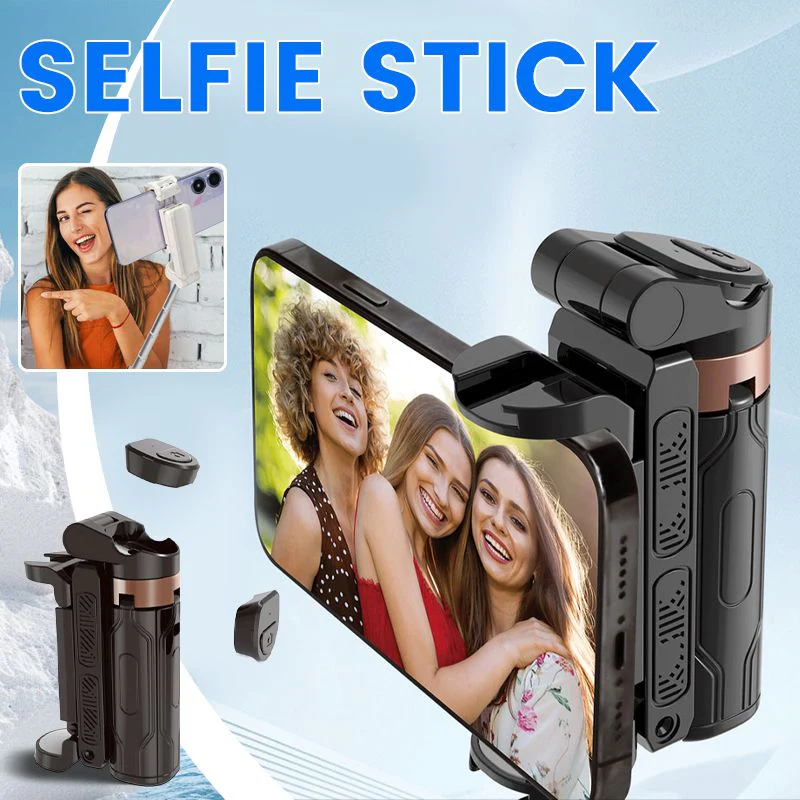 💖⏳Bâton de selfie Bluetooth pliable de poche avec trépied intégré💖 - Image 10