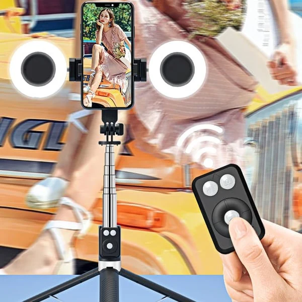 📢📢70 % de réduction !! ⏰Nouvelle perche à selfie Bluetooth 6 en 1 - Image 2