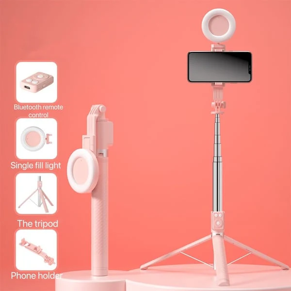 📢📢70 % de réduction !! ⏰Nouvelle perche à selfie Bluetooth 6 en 1 - Image 7