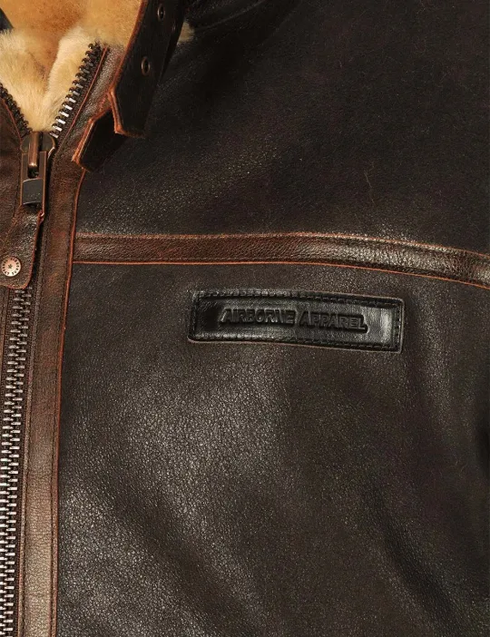 📢📢60 % de réduction !!! ✨VESTE BOMBER EN PEAU DE MOUTON - Image 10