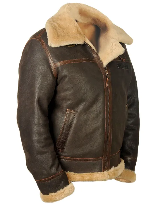 📢📢60 % de réduction !!! ✨VESTE BOMBER EN PEAU DE MOUTON - Image 2