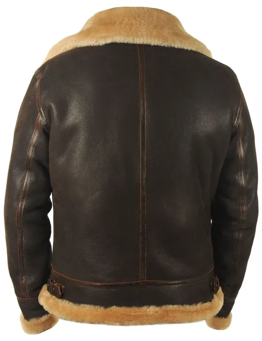 📢📢60 % de réduction !!! ✨VESTE BOMBER EN PEAU DE MOUTON - Image 3