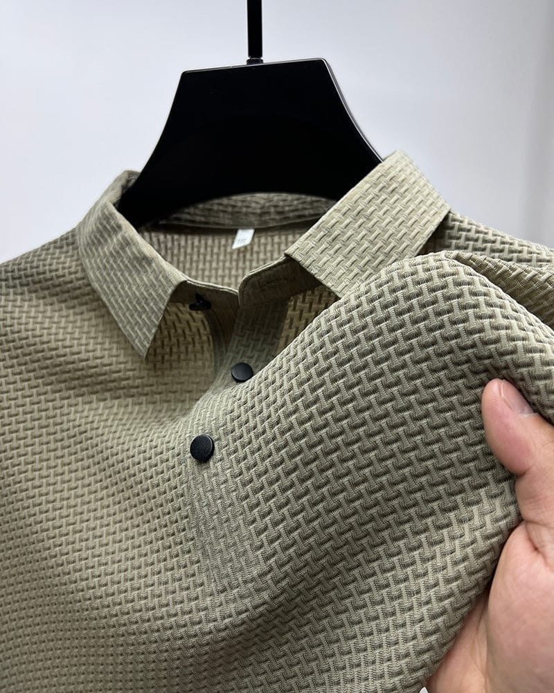 👔 56% DE RÉDUCTION ! ✨ Chemise Homme en Soie Glacée - Texture Luxueuse et Respirante pour Événements Élégants ou Quotidien 🎩🔥 - Image 11