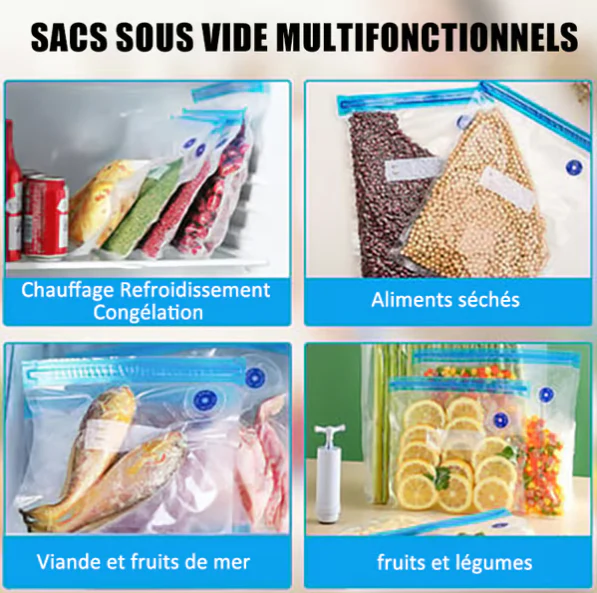 ⌛⌛⌛Nouveautés à -50% : Dernières 3 heures !🚀🚀Ensemble de sacs de mise sous vide - Image 6