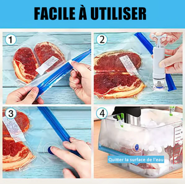 ⌛⌛⌛Nouveautés à -50% : Dernières 3 heures !🚀🚀Ensemble de sacs de mise sous vide - Image 7