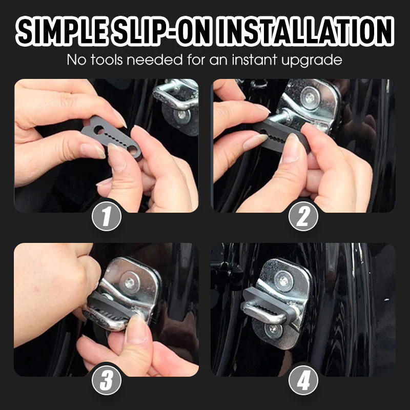 Coussinets amortisseurs en silicone pour serrures de portes de voiture, pour une fermeture silencieuse - Image 4