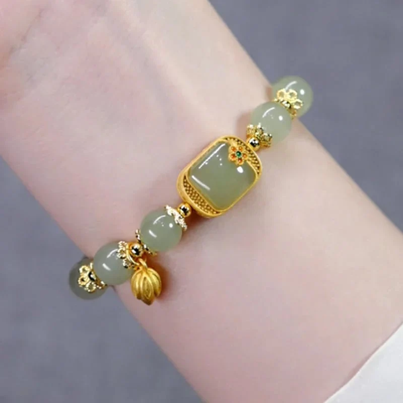 💥offre limitée dans le temps🔥Bracelet en perles de jade Hotan - Image 3