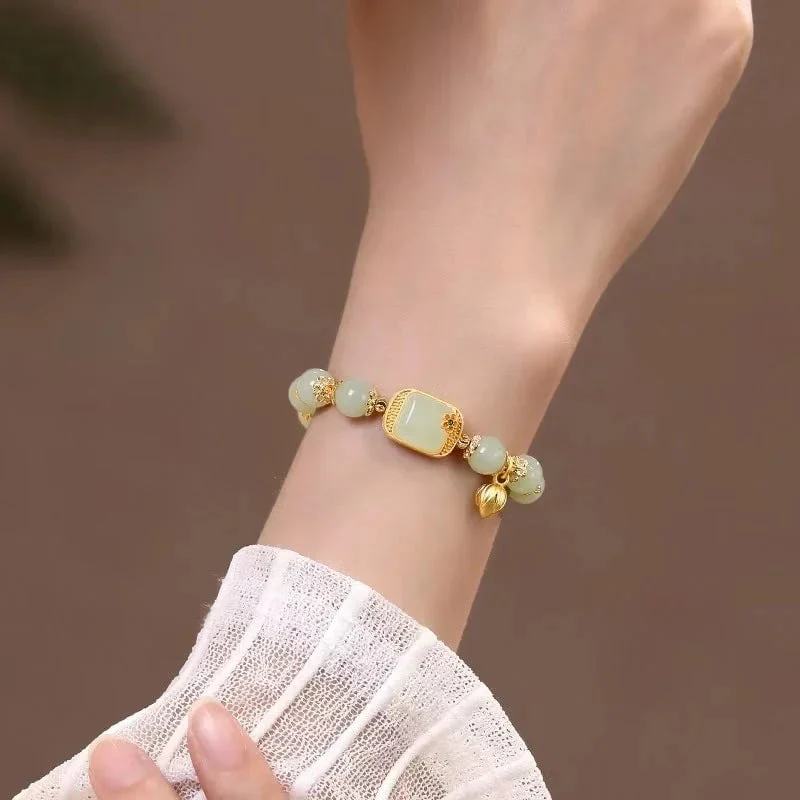💥offre limitée dans le temps🔥Bracelet en perles de jade Hotan - Image 4