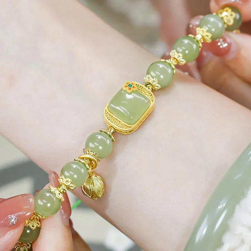 💥offre limitée dans le temps🔥Bracelet en perles de jade Hotan - Image 5
