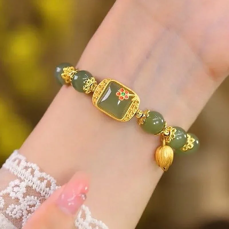💥offre limitée dans le temps🔥Bracelet en perles de jade Hotan - Image 9