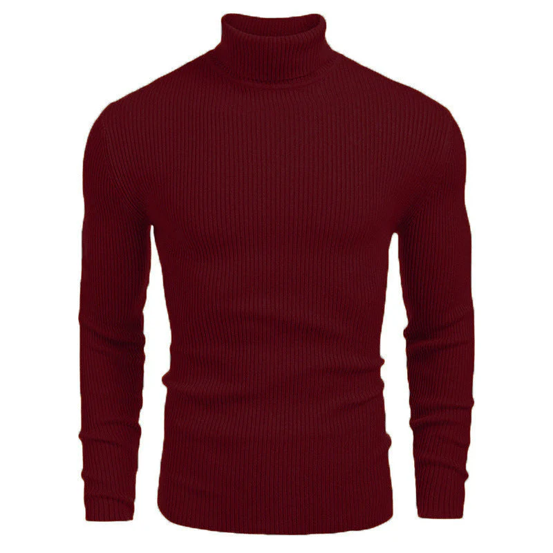 📢60 % DE RÉDUCTION❗Pull fin à col roulé en tricot pour hommes d'hive - Image 2