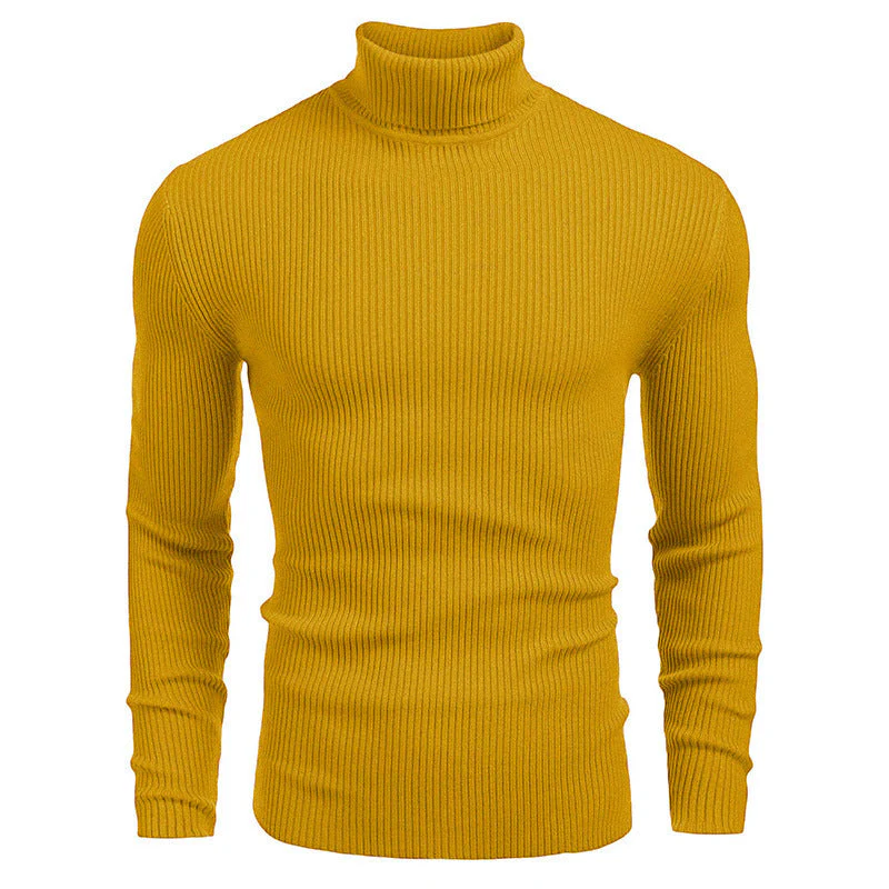 📢60 % DE RÉDUCTION❗Pull fin à col roulé en tricot pour hommes d'hive - Image 3