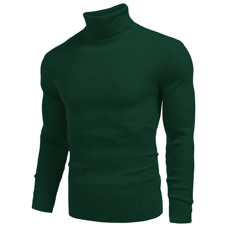 📢60 % DE RÉDUCTION❗Pull fin à col roulé en tricot pour hommes d'hive - Image 4