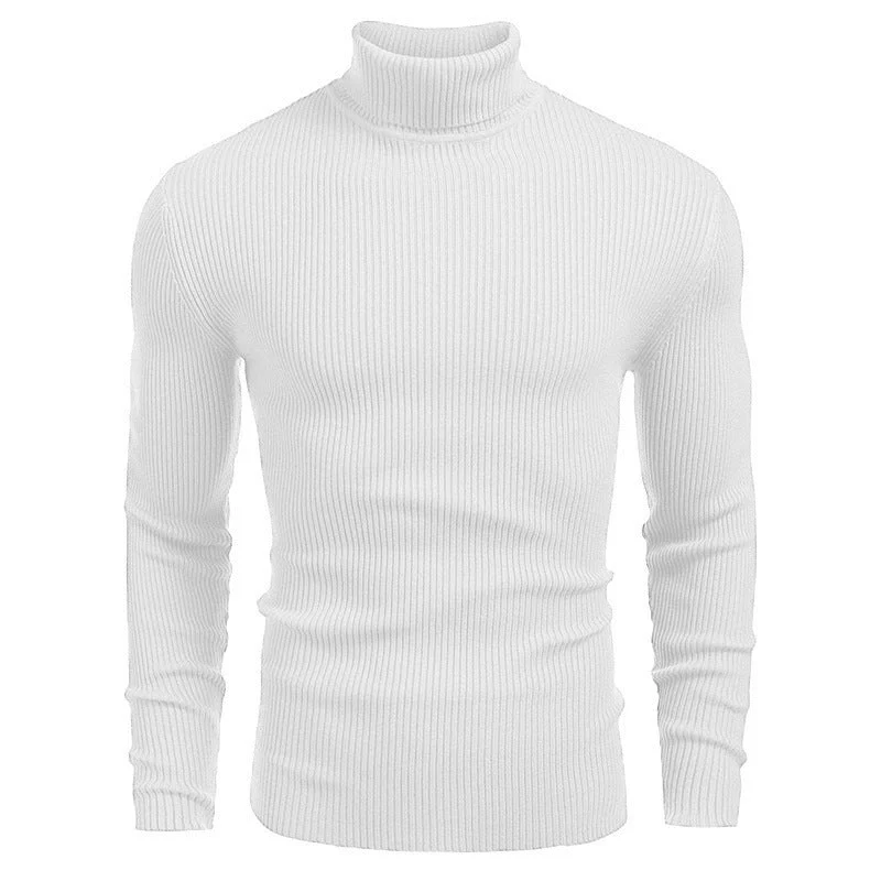 📢60 % DE RÉDUCTION❗Pull fin à col roulé en tricot pour hommes d'hive - Image 5