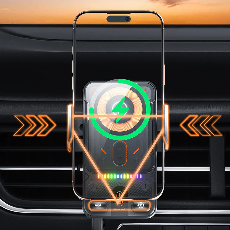 đąđą50 % de rĂ©duction !! â°Support de tĂ©lĂ©phone de voiture intelligent 2 en 1 avec fonction pivotante et chargeur sans fil - Image 6
