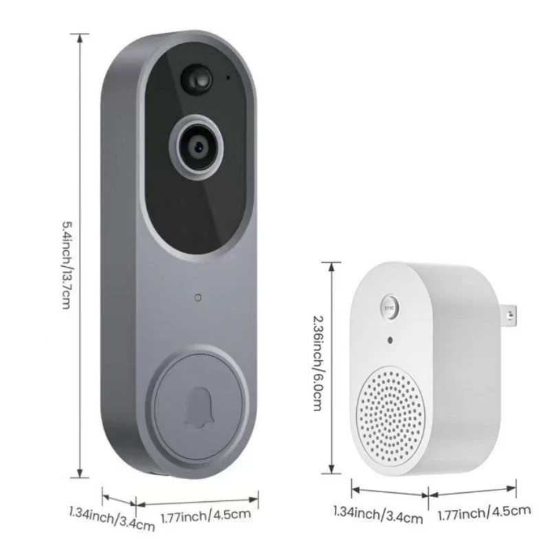 📢📢60 % DE RÉDUCTION !! ⏰Sonnette et Carillon avec Vidéo HD sans Fil pour Maison Intelligente - Image 10