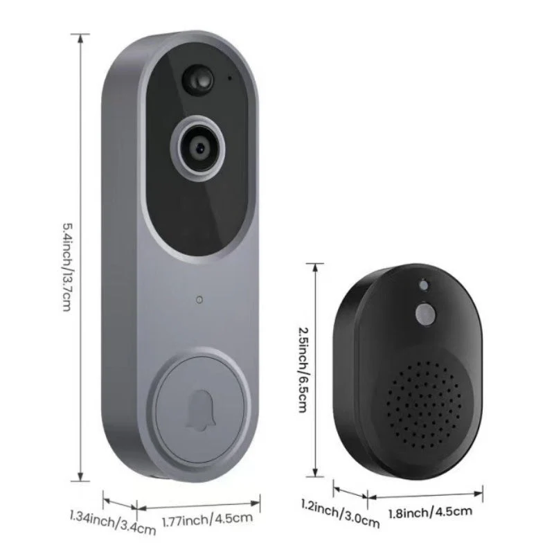 📢📢60 % DE RÉDUCTION !! ⏰Sonnette et Carillon avec Vidéo HD sans Fil pour Maison Intelligente - Image 11