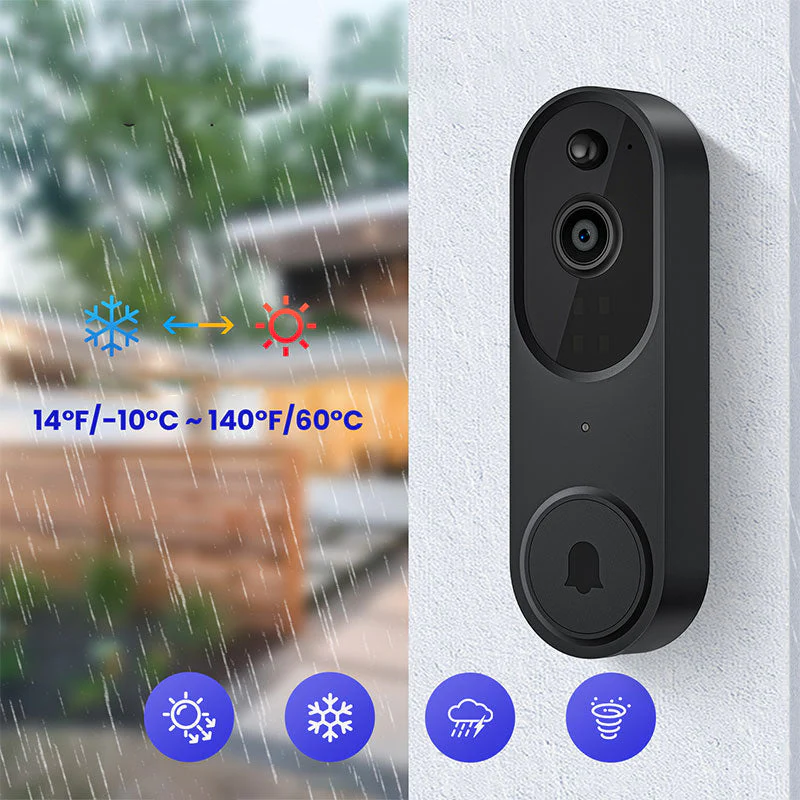 📢📢60 % DE RÉDUCTION !! ⏰Sonnette et Carillon avec Vidéo HD sans Fil pour Maison Intelligente - Image 3