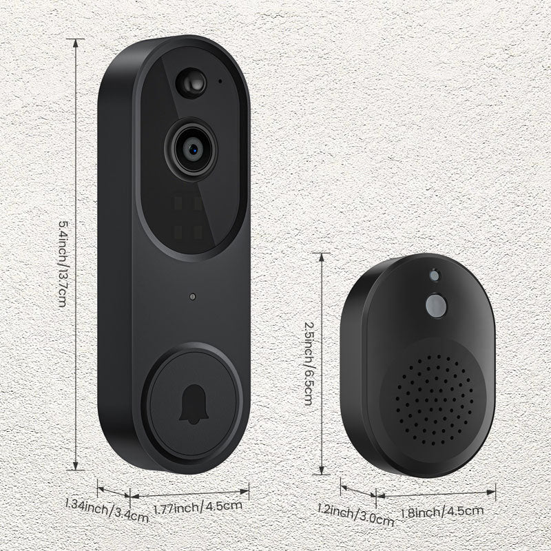 📢📢60 % DE RÉDUCTION !! ⏰Sonnette et Carillon avec Vidéo HD sans Fil pour Maison Intelligente - Image 8