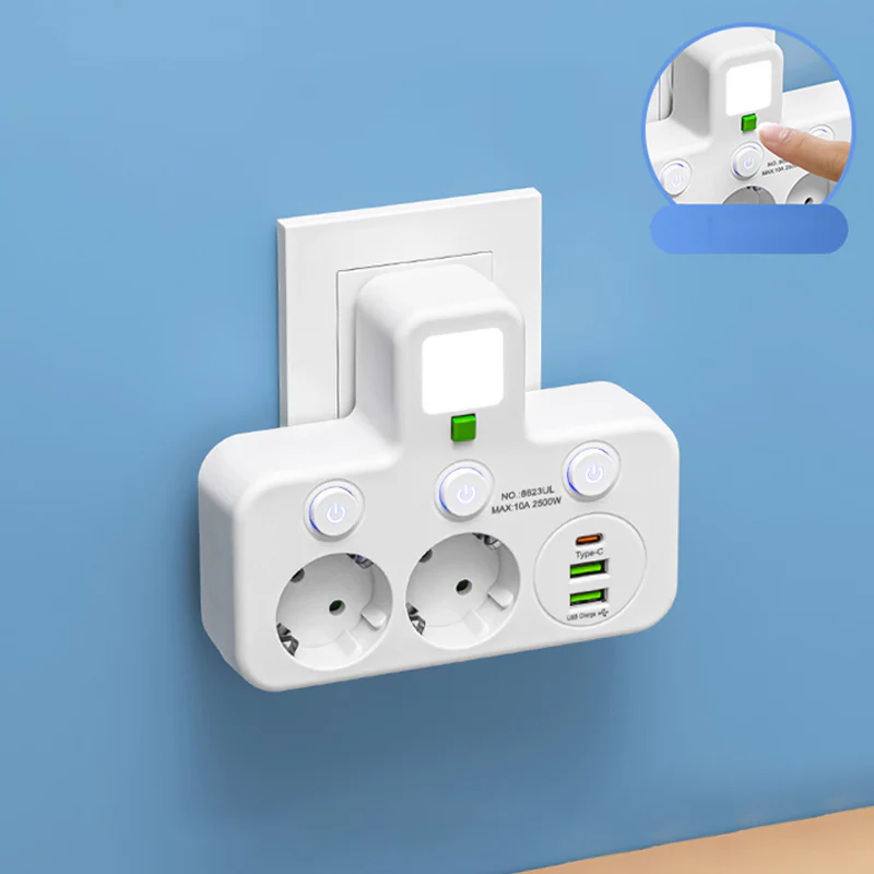 📢📢50 % de réduction !! ⏰Multiprise intelligente avec ports USB - Image 9