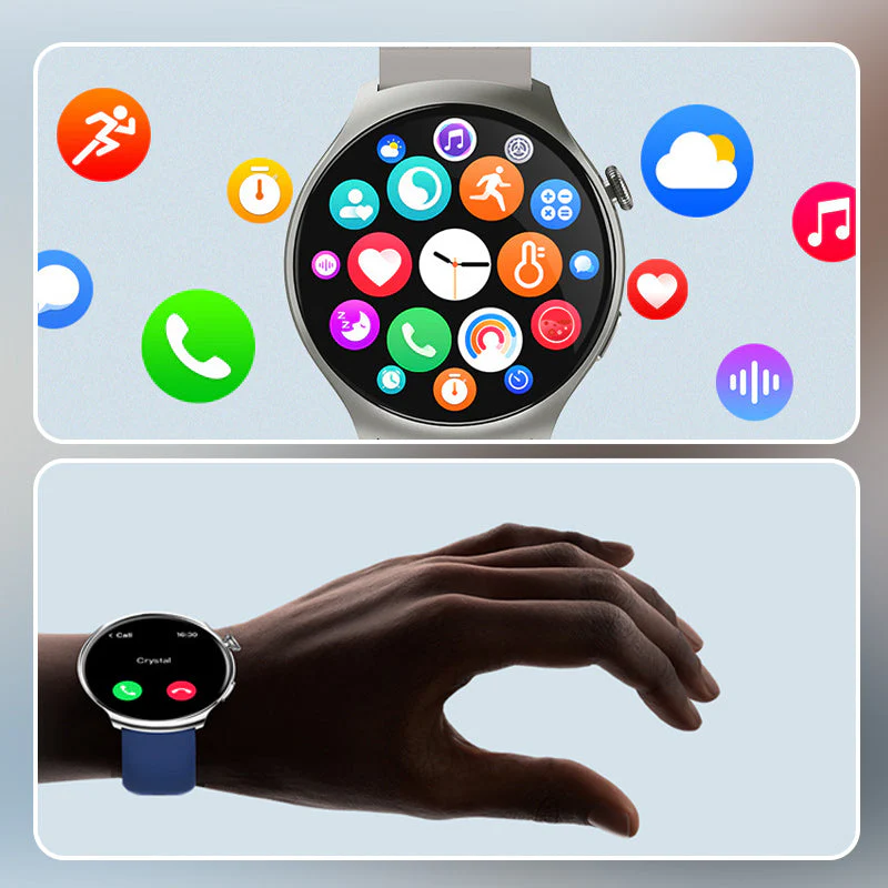 đ50% de rĂ©duction pour une durĂ©e limitĂ©eâMontre intelligente multifonctionnelle ronde pour le sport et la santĂ© - Image 7