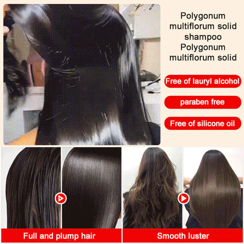 🍀Savon shampooing Polygonum, nettoyant pour les cheveux et le visage - Image 2