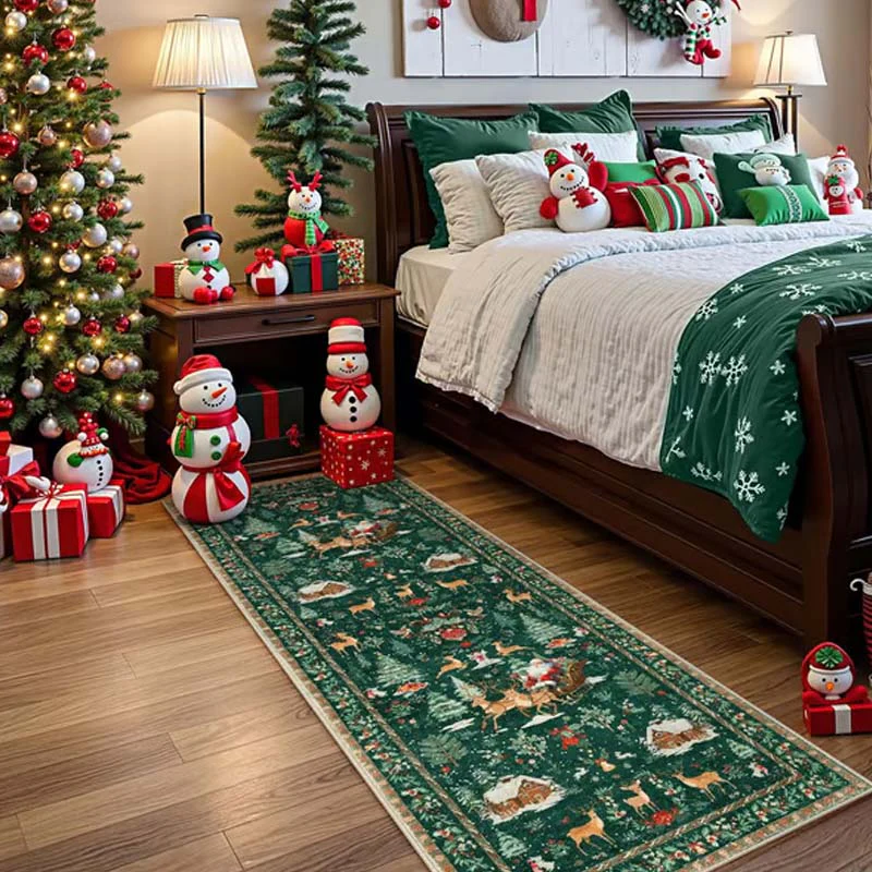 Tapis de Noël Doux et Antidérapant pour la Décoration de la Maison - Image 2