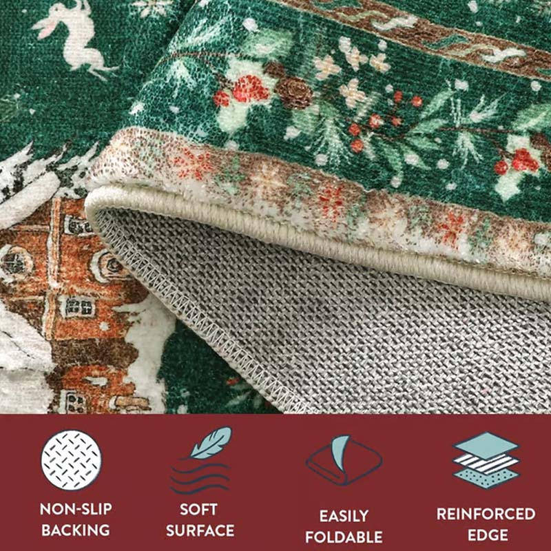 Tapis de Noël Doux et Antidérapant pour la Décoration de la Maison - Image 4