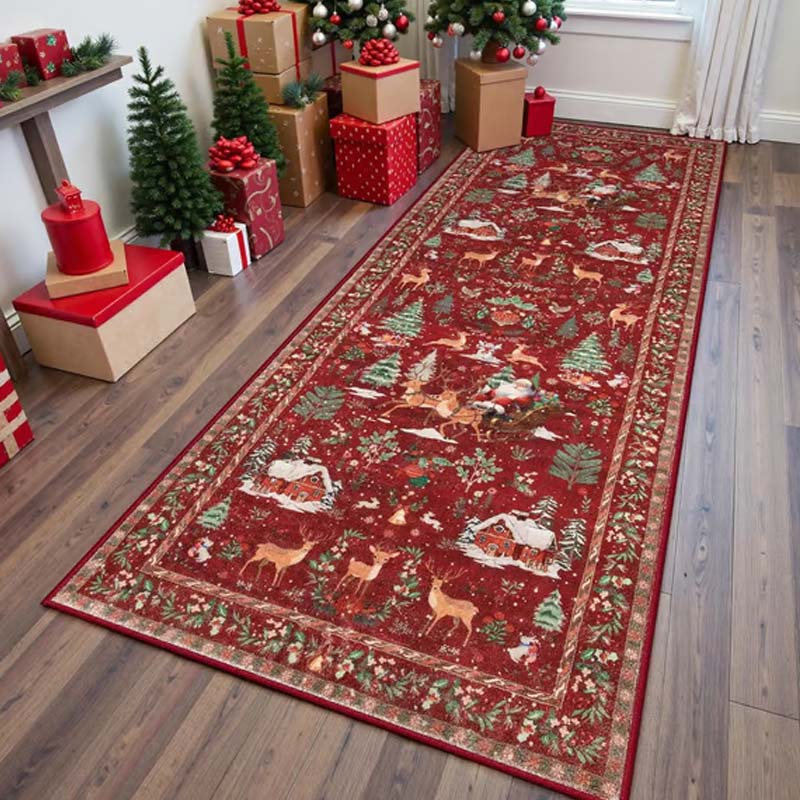 Tapis de Noël Doux et Antidérapant pour la Décoration de la Maison - Image 7